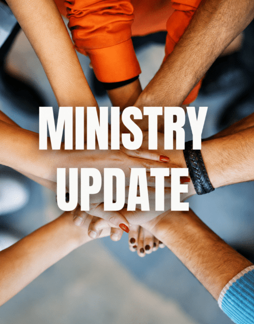 ministry update hands