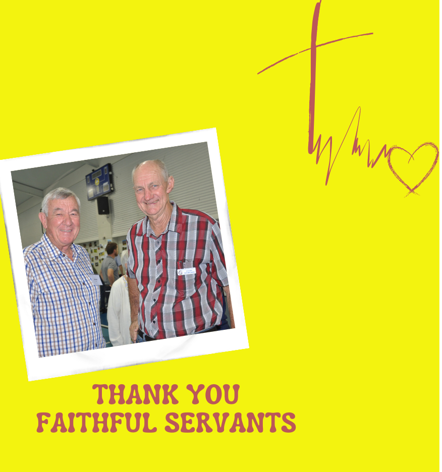 Faithful Servants flyer. Calling for Nominations. Our Lady of the Rosary Catholic Parish Caloundra.